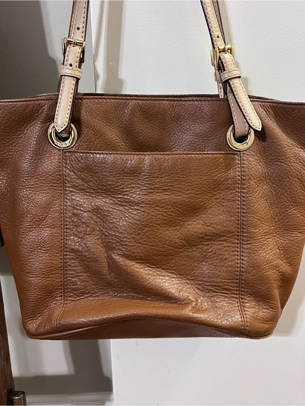 Michael Kors Bedford Acorn Pebble Leather Tote Bag